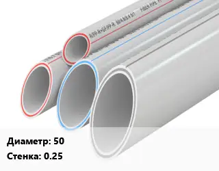 Труба полипропиленовая 50 s=0.25